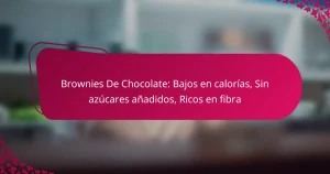 Brownies De Chocolate: Bajos en calorías, Sin azúcares añadidos, Ricos en fibra
