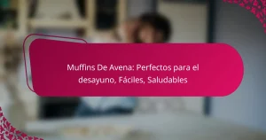 Muffins De Avena: Perfectos para el desayuno, Fáciles, Saludables