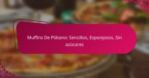 Muffins De Plátano: Sencillos, Esponjosos, Sin azúcares